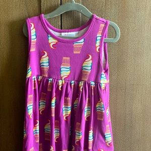 4T Girls Hanna Anderson Purple Ice Cream Dress